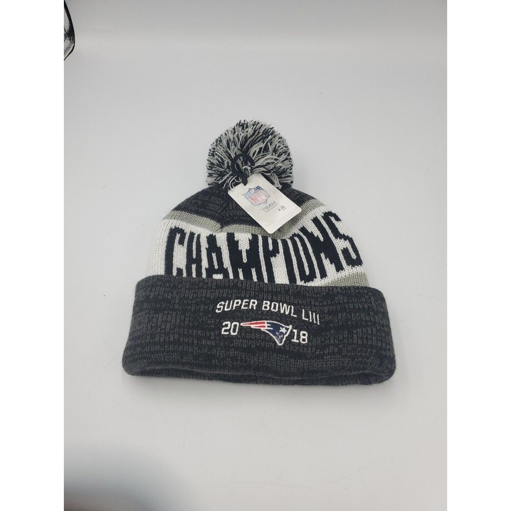 NFL NEW ENGLAND PATRIOTS SUPER BOWL LIII CHAMPIONS WINTER HAT Team Apparel NWT